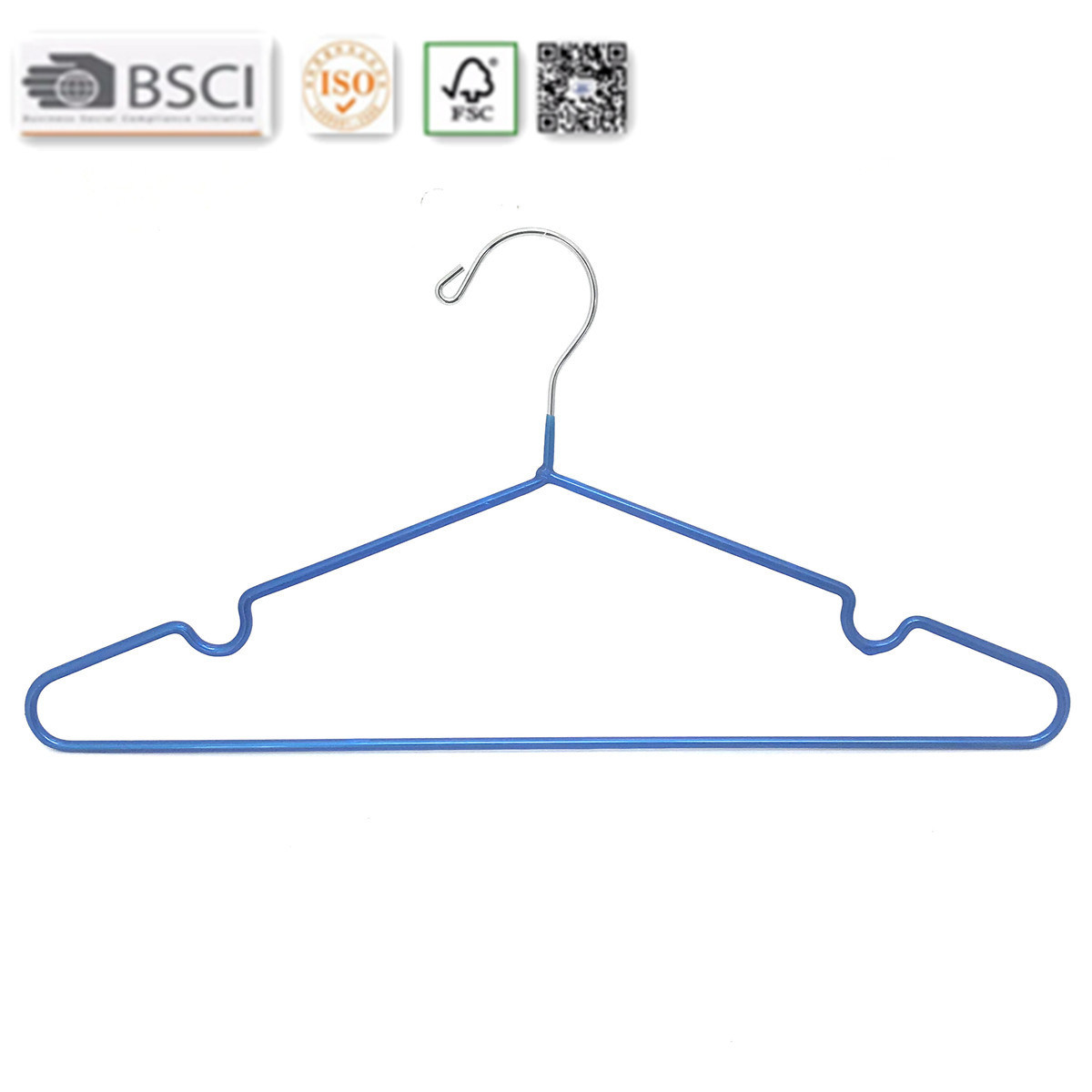 Hh Brand Plastic Covered Metal Coat Hanger