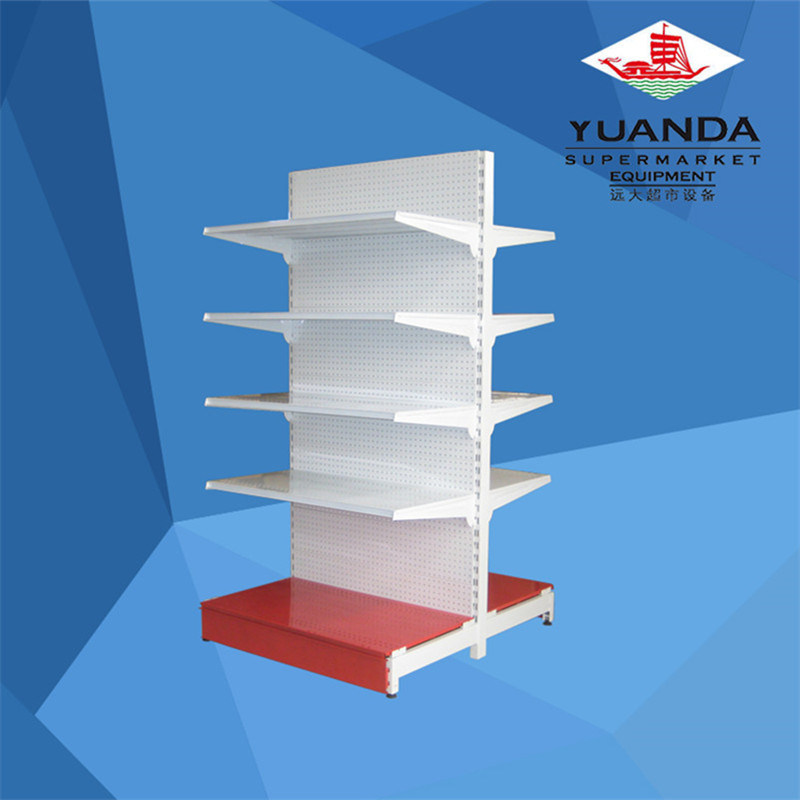 Double Sided Supermarket Shelf Customized Size Display Rack