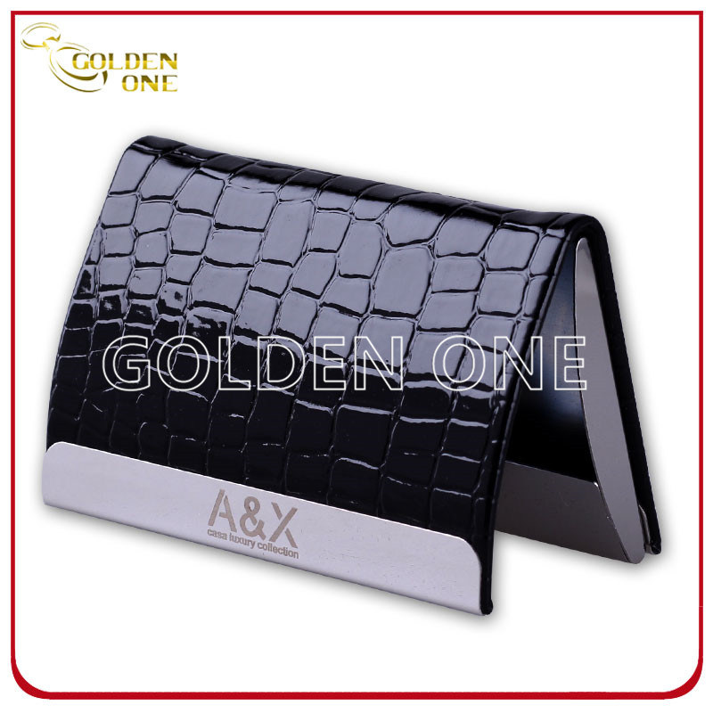 Shiny Design Business Metal & Leather Name Cardcase