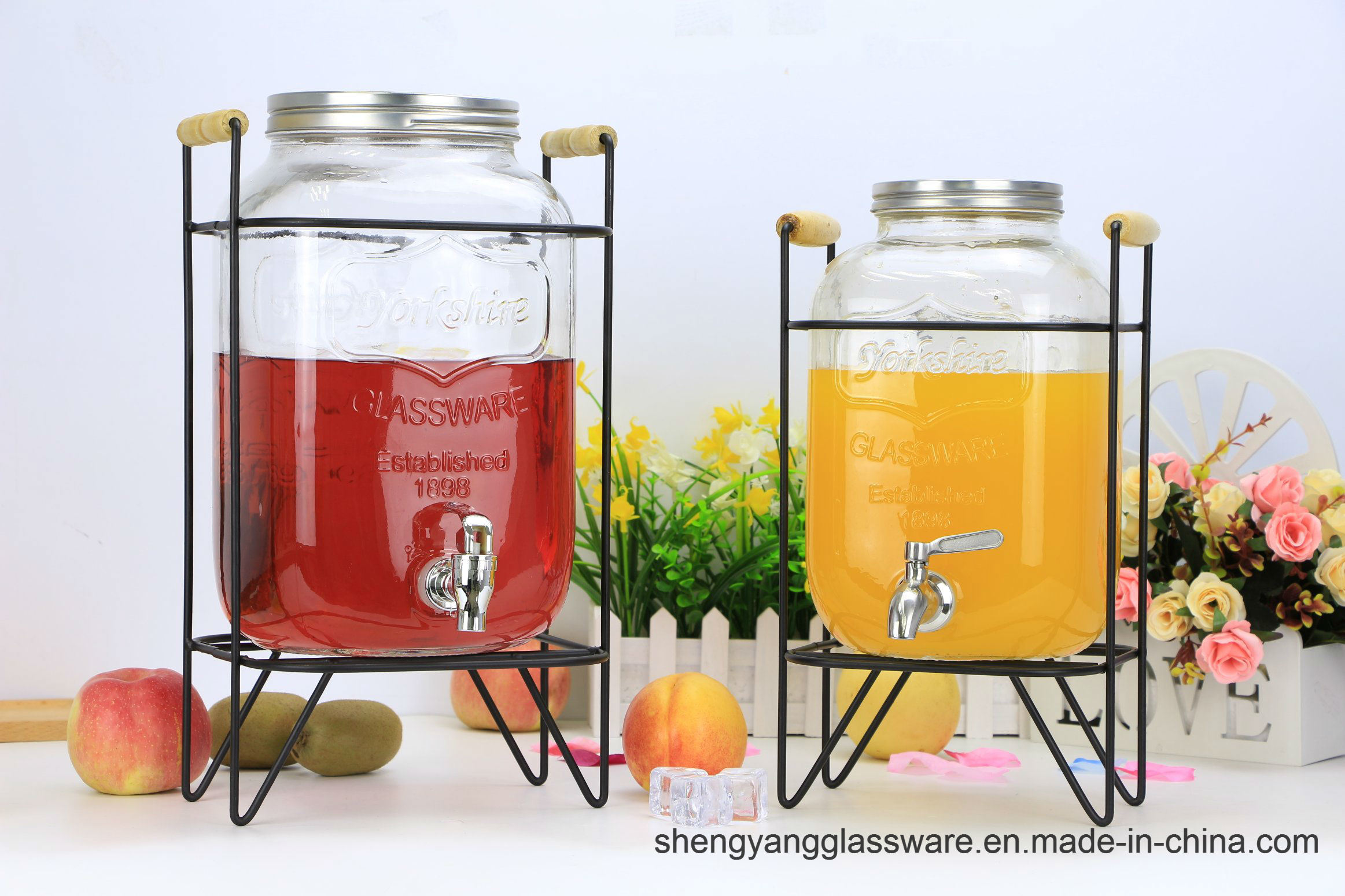 Hot Sell 4L/ 5L/8L Large Glass Dispenser