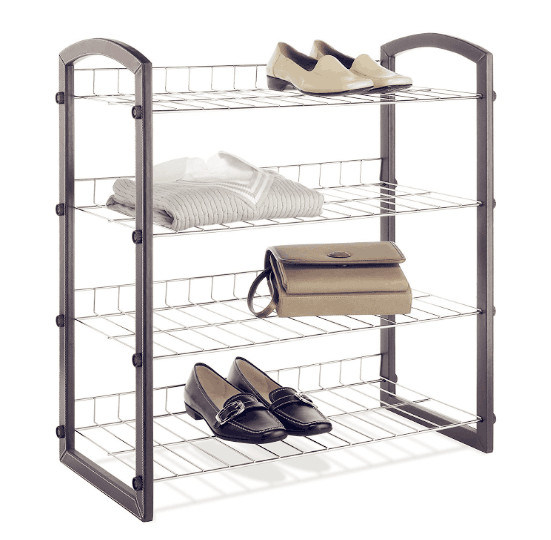 4-Tier Closet Shelves Shoes Rack