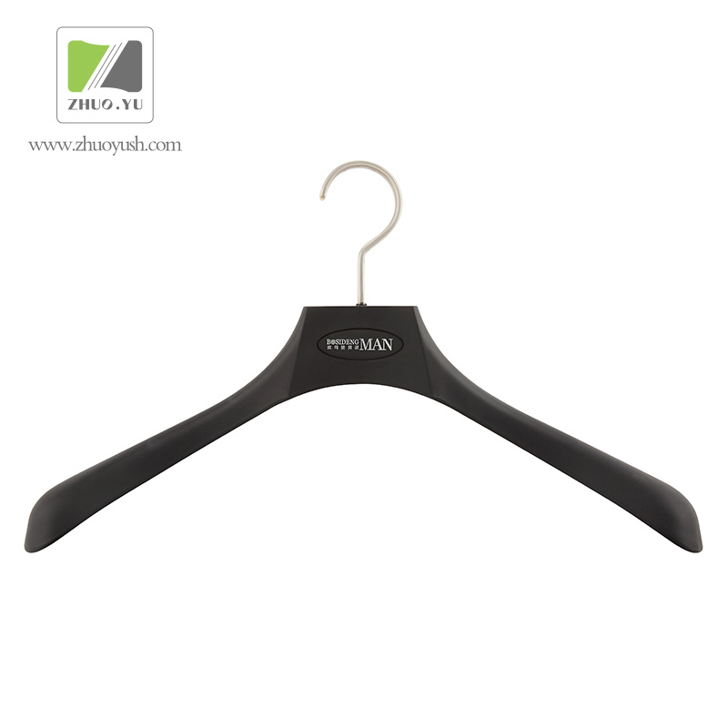 Fancy Plastic Clothes Hanger for Mens Garment Brand Shop