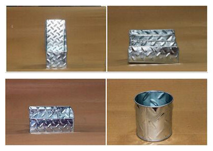 4 Pieces Galvanized Stationery Set File Holder