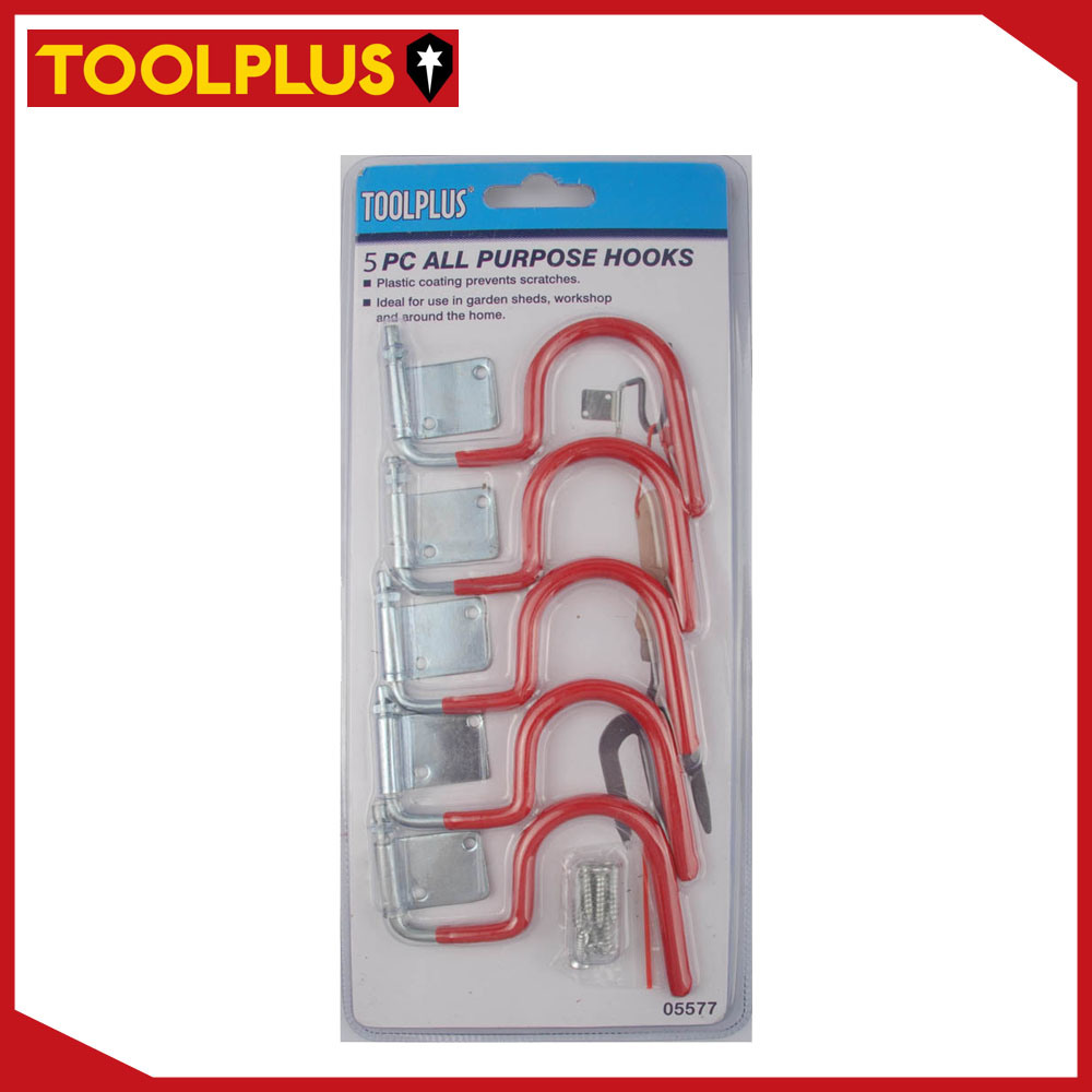 5PCS Universal Swivel Storage Hooks with Screws and Anchors