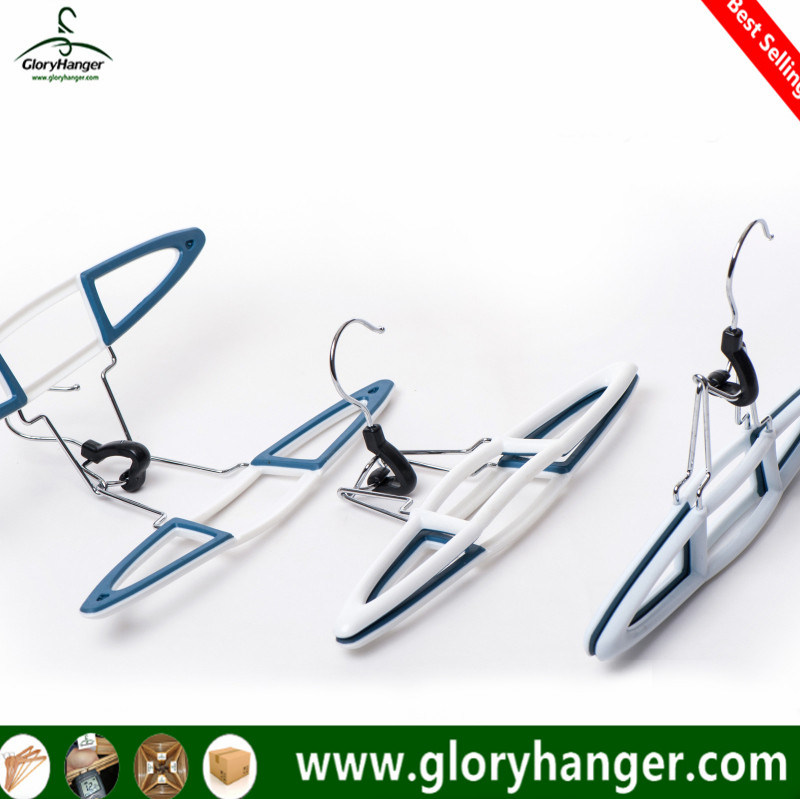 Manufacture Wholesale Pants Hanger Plastic Clothes Hanger