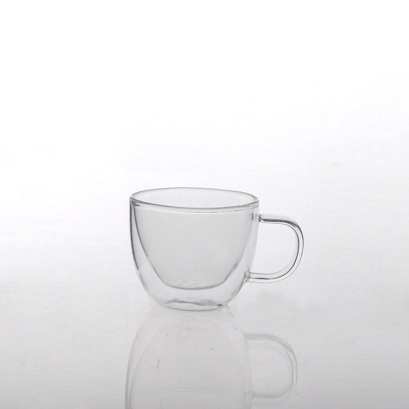 4.5oz Borosilicate Double Wall Glass Tea Cup