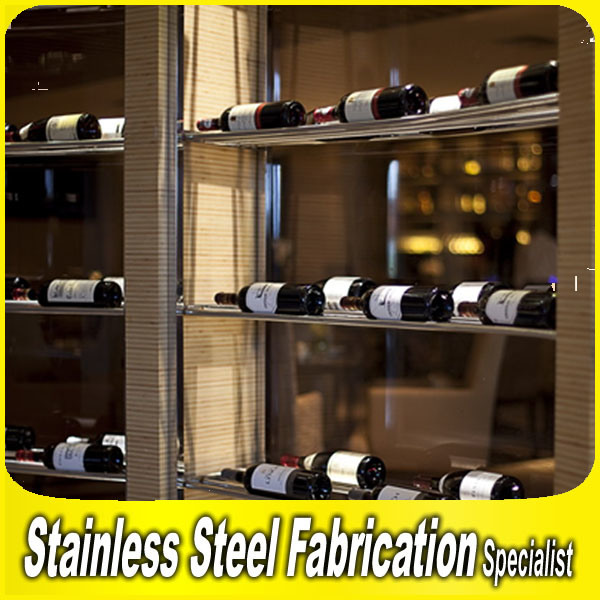 Customed Sizes Stainless Steel Wine Bottle Display Rack for Bar