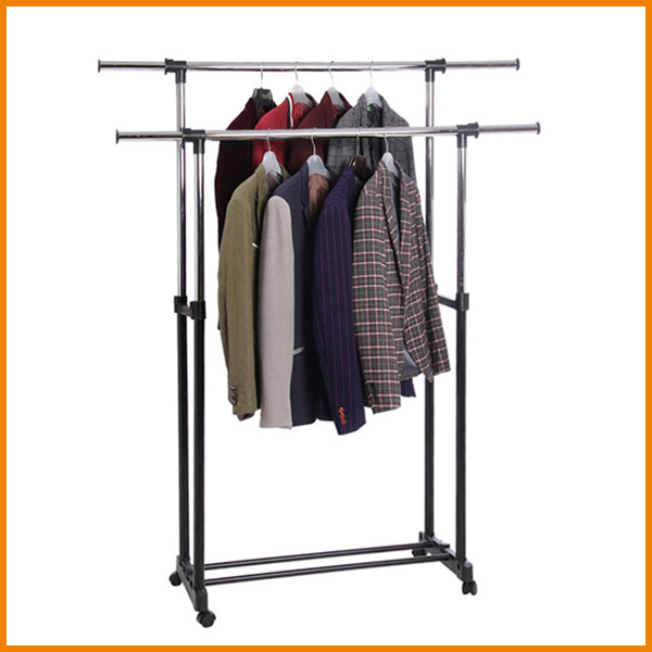 Powder Coated Two Layer Telescopic Garment Hanger Jp-Cr402