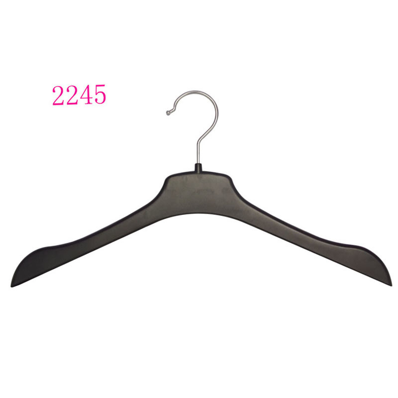 Eco-Friendly Plastic Flat Thin Space Saving Womens Top Hangers