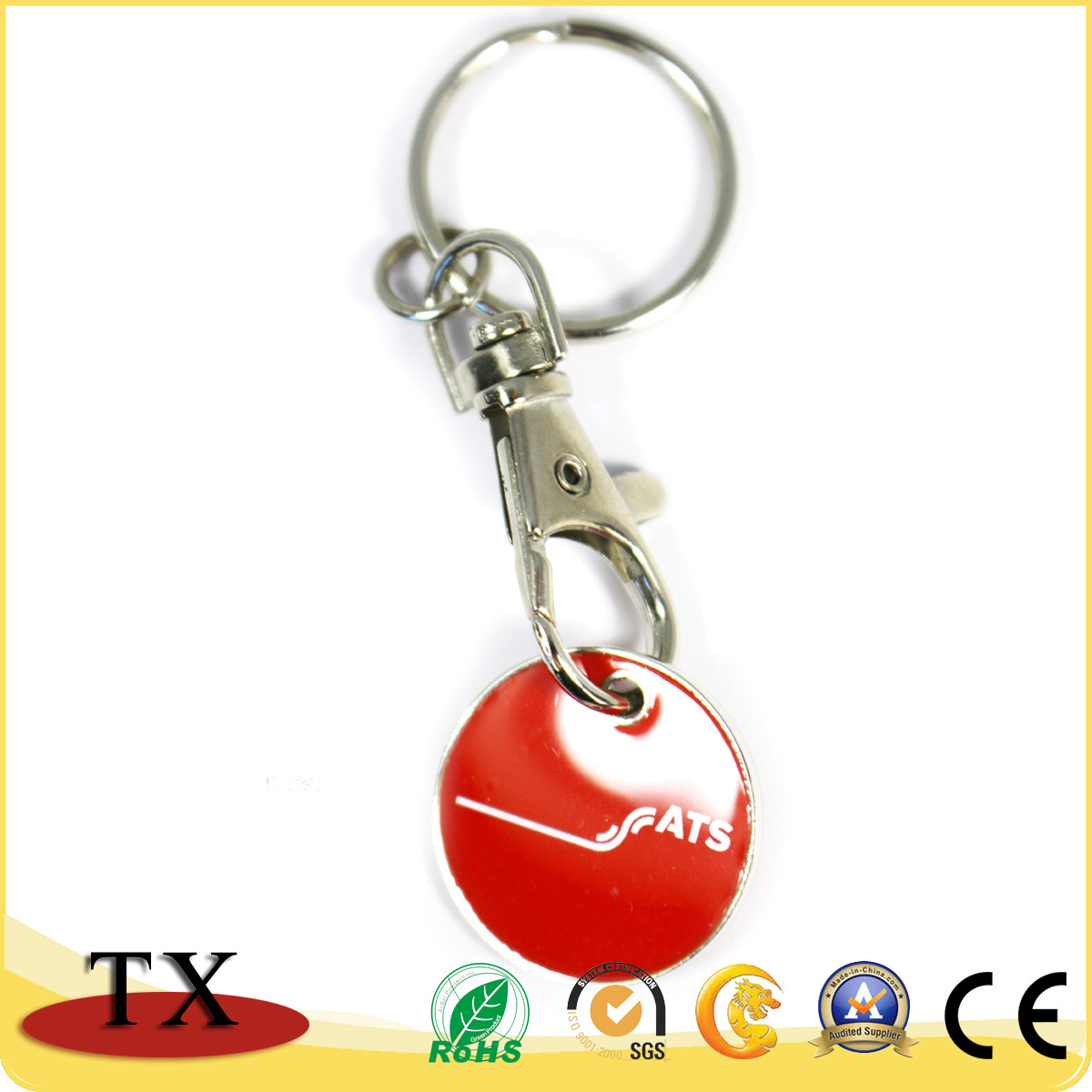 Custom Shopping Trolley Token Coin Holder Coin Keychain