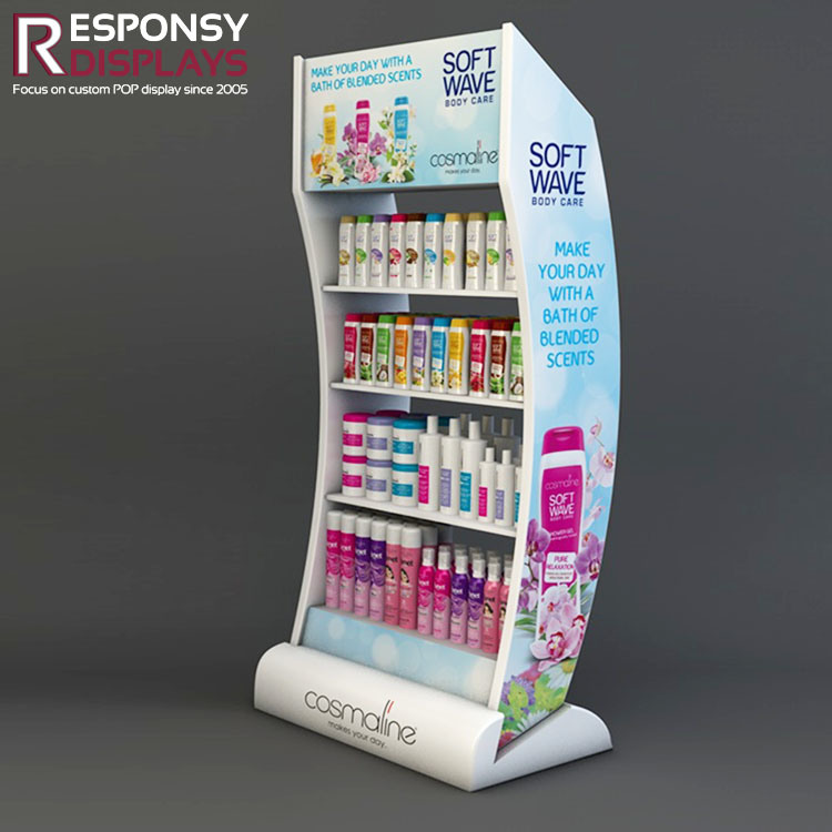 Creative Design Hair Care Product Shampoo Display Shelves