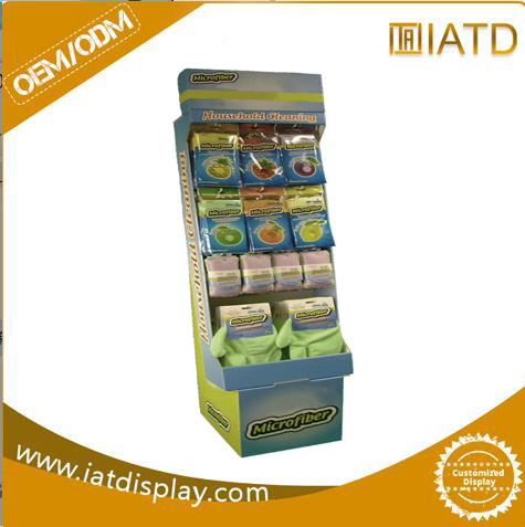 Pop Cardboard Paper Floor Store Display Stands and Rack