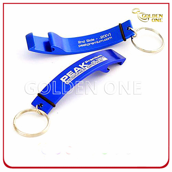 Aluminium Bottle Opener Key Ring with Engraving Logo