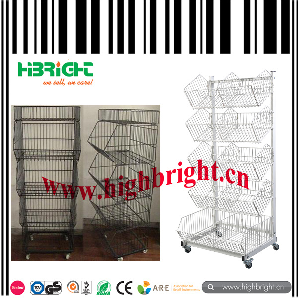 Wire Mesh Stackable Basket Display