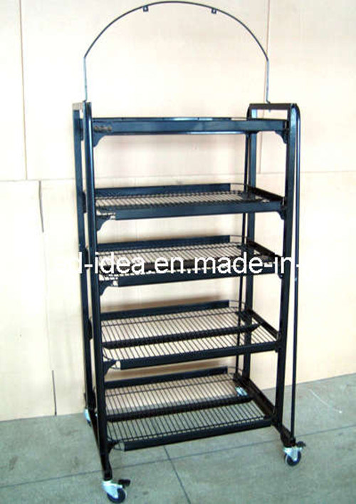 5-Tier Adjustable Merchandise Shelf Display Rack