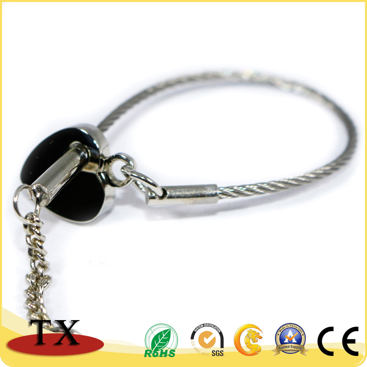 Souvenir Gift Wedding Favor Metal Keyring Heart Shape Key Chain