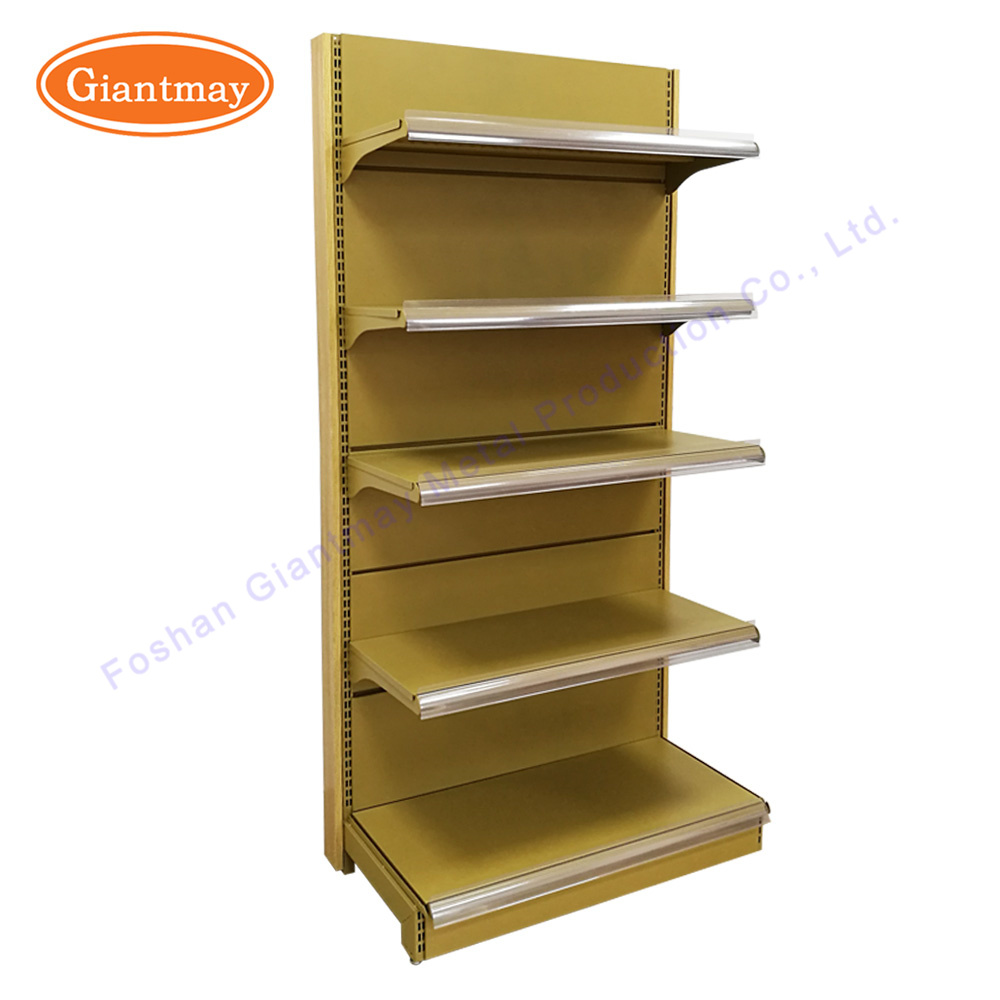 Floor Standing Metal Steel Display Slat Wall Storage Shelf Rack