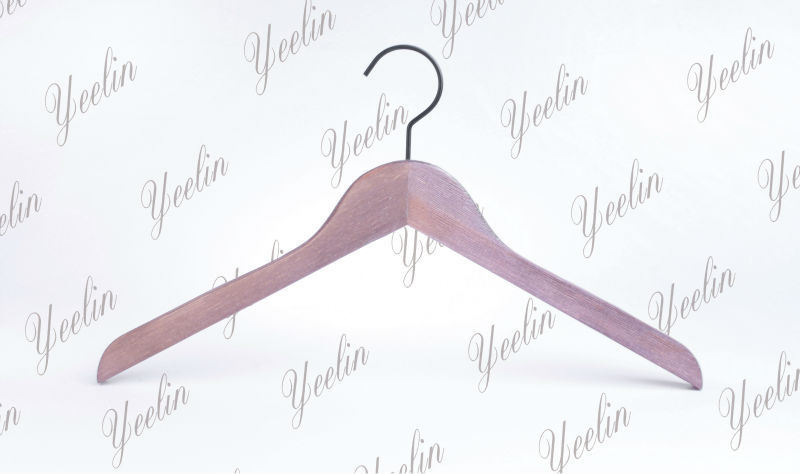 Regular Natural Wood Color Laundry Custom Hanger Ylwd84315W-Ntl1 for Supermarket, Wholesaler