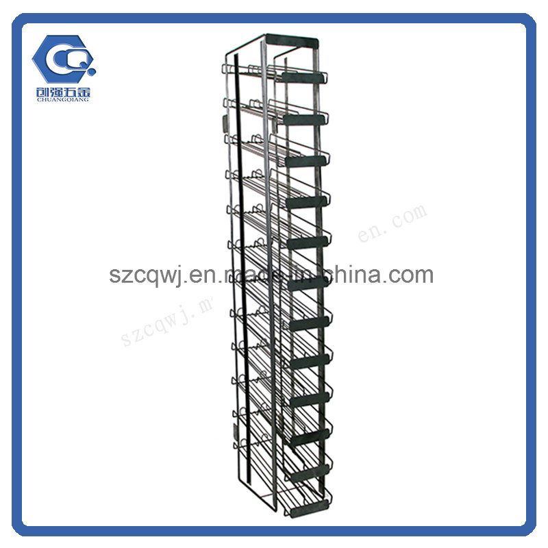 Supermaket Customized Floor Multi-Tier Metal Wire Retail Beverage Display Rack