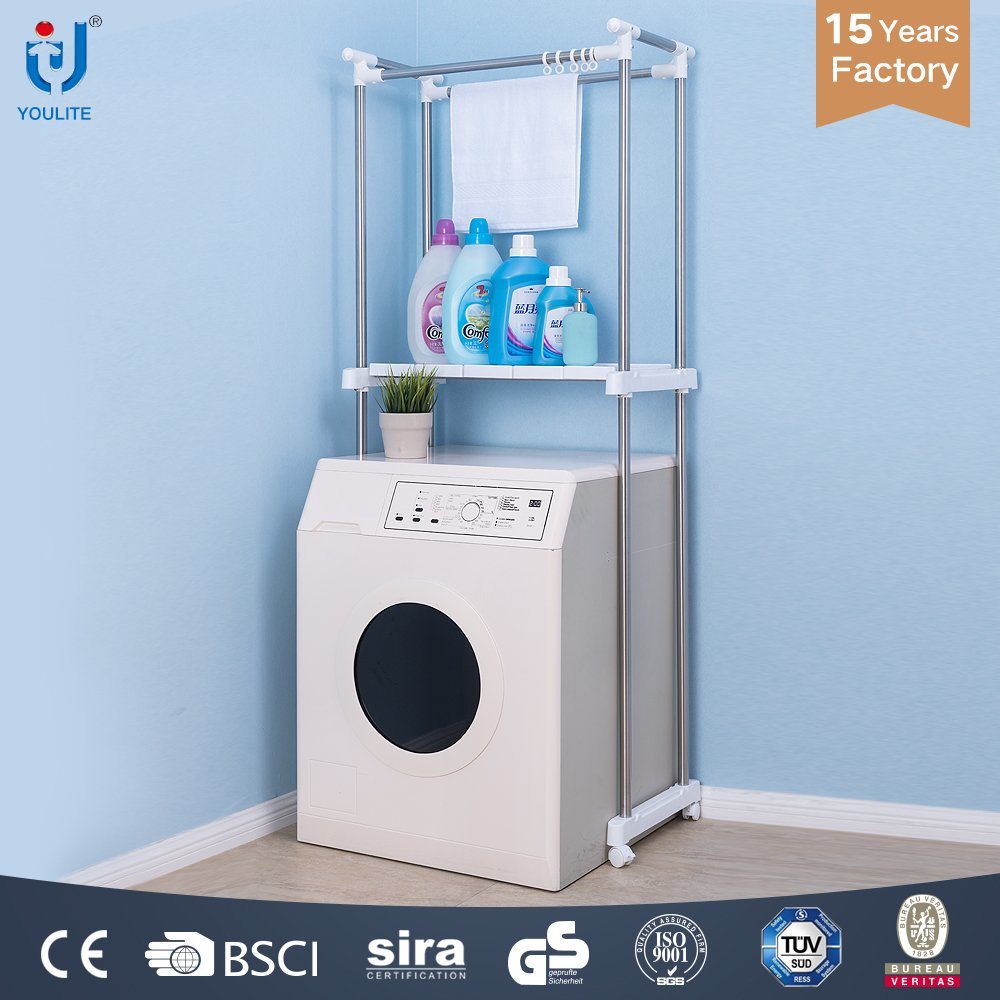 Two Bars Washing Machine Shelf