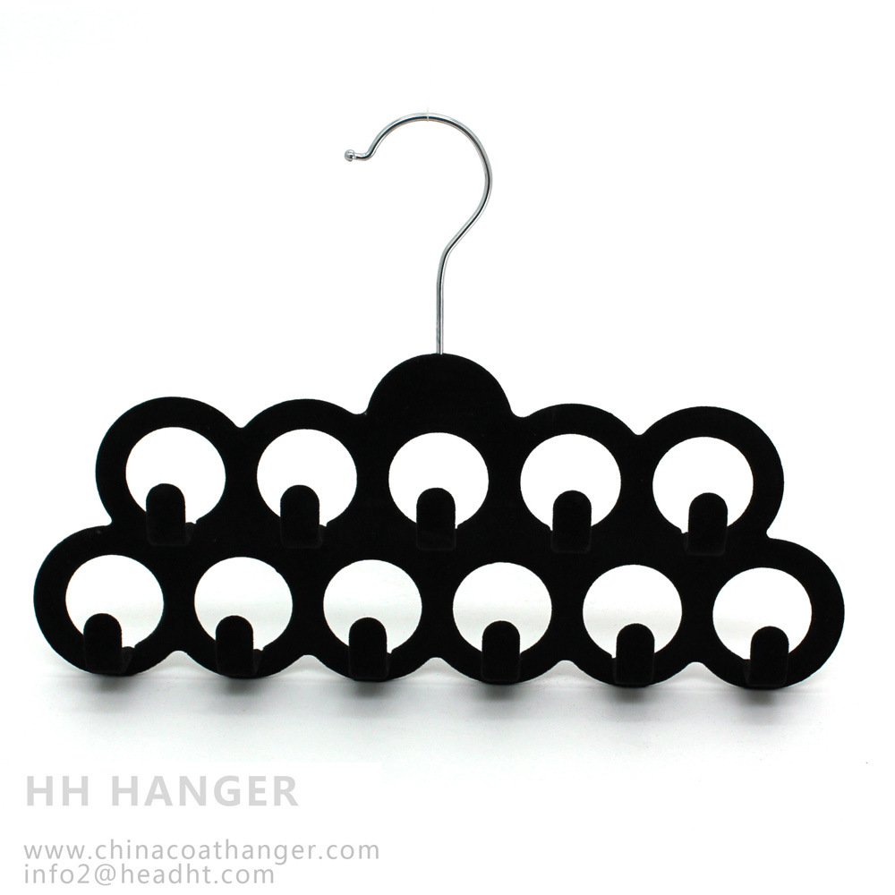 New Design Scarves Hanger, Tie Flocked Hanger, Customize Hanger