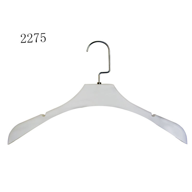 Brand Dress Shop Display Custom Ladies White Clothes Hanger Anti Slip