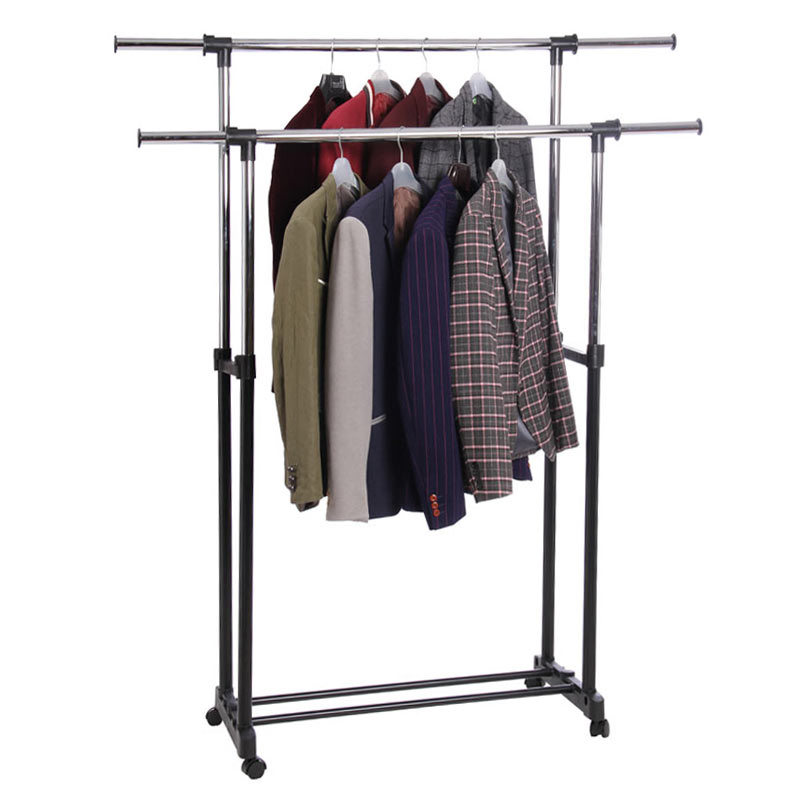 Stainless Steel Telscopic Garment Hanger with Racks Jp-Cr402