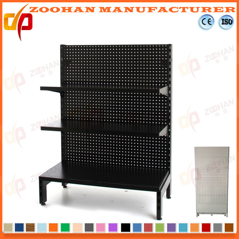 Factory Single Side Steel Supermarket Display Wall Shelving (Zhs555)