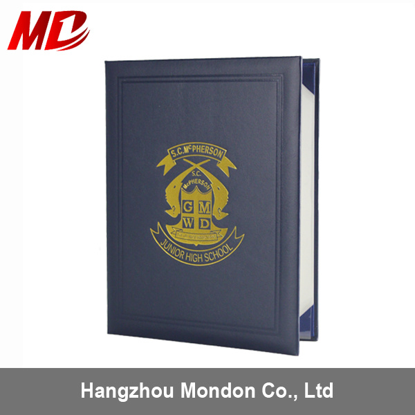 Classic Customized PU Cardboard Certificate Folder