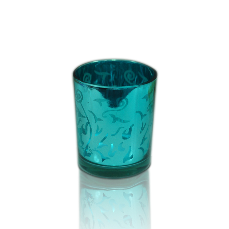 Laser Pattern Candle Holder in Color Painted