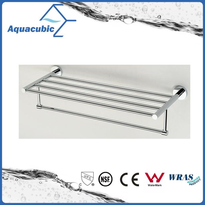 Wall-Mounted Polished Chromed Double Towel Shelf (AA9618B)