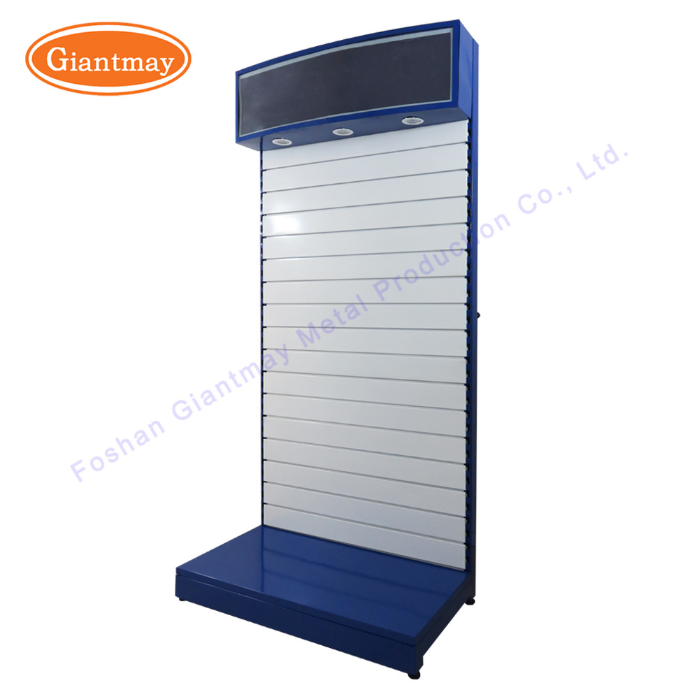 LED Header Hardware Metal Industrial Power Tool Slatwall Exhibition Display Rack