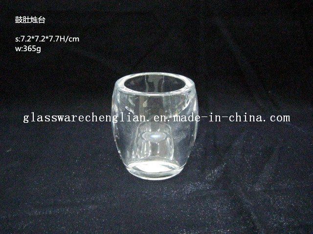 Promotional Machine-Made Glass Votive Candle Holder with Competitive Price (ZT-HG37)