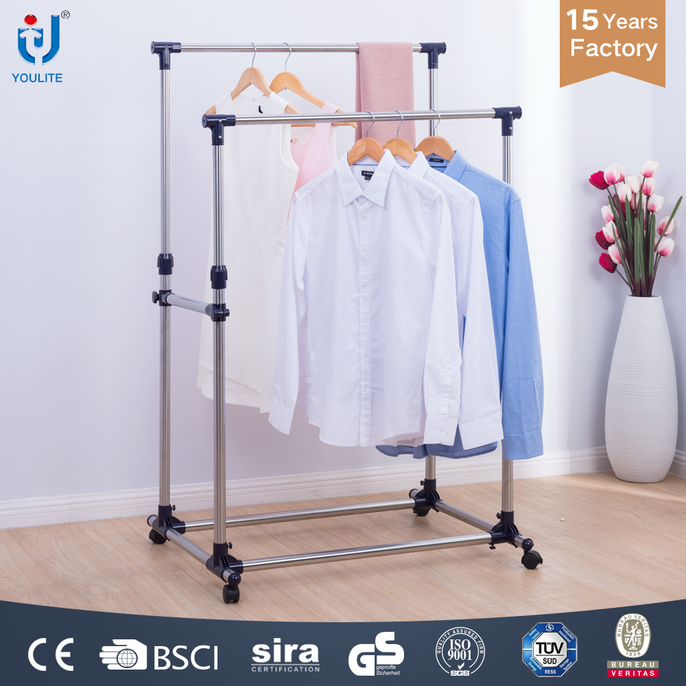 Double-Pole Clothes Hanger