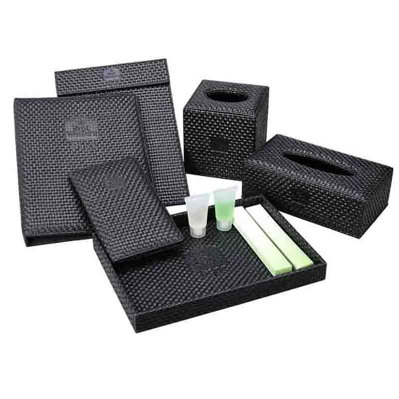 Black Straw Mat Bill Holder Bill Folder