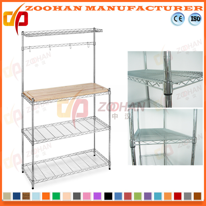 3 Shelving Chrome Kitchen or Baked Wire Shelving Rack (Zhw8)