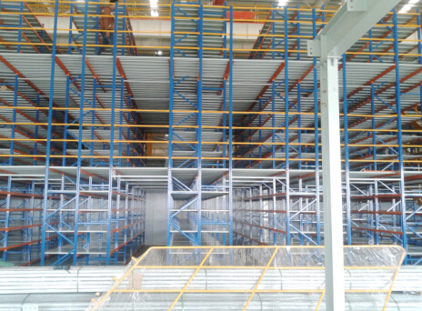 Warehouse Storage Multi-Level Mezzanine Floor Rack