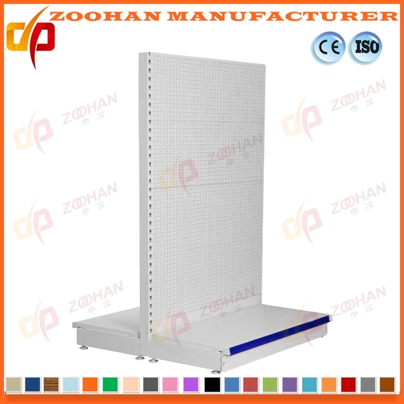 Industrial Steel Wall Pegboard Shelf Supermarket Retail Storage Shelving (Zhs371)