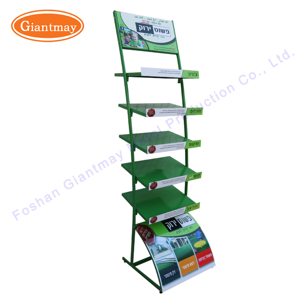 Customized Metal Floor Stands Wrought Iron Grass Display Rack for Exhibitions