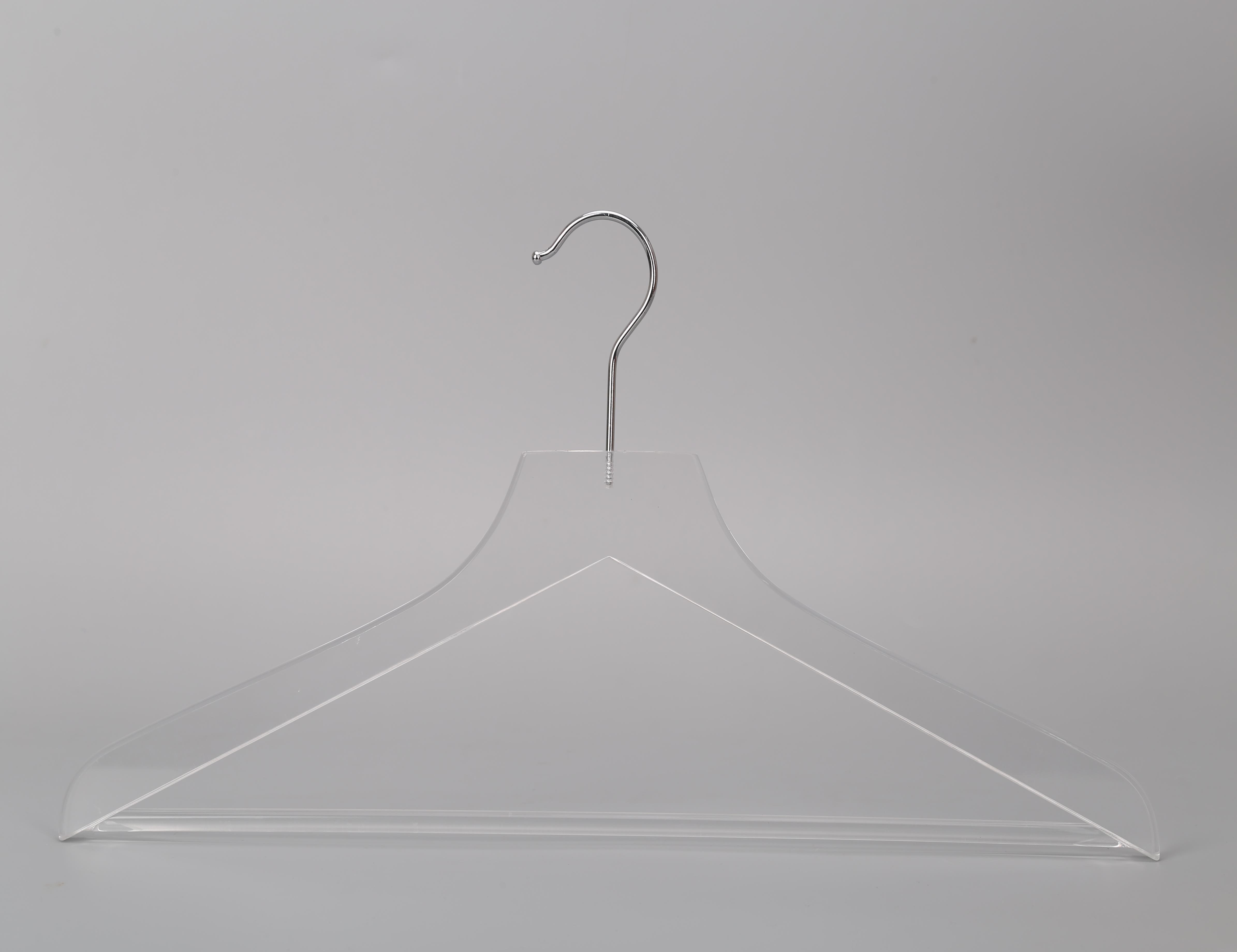 New Clear Transparent Acrylic Clothes Coat Hanger with Bar