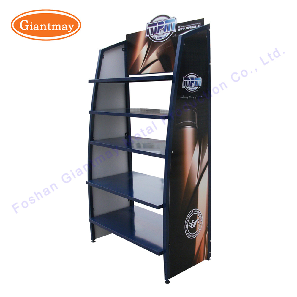 High Capacity Retail Engine Oil Car Lubricating Oil Bottle Display Rack for 4s Shop