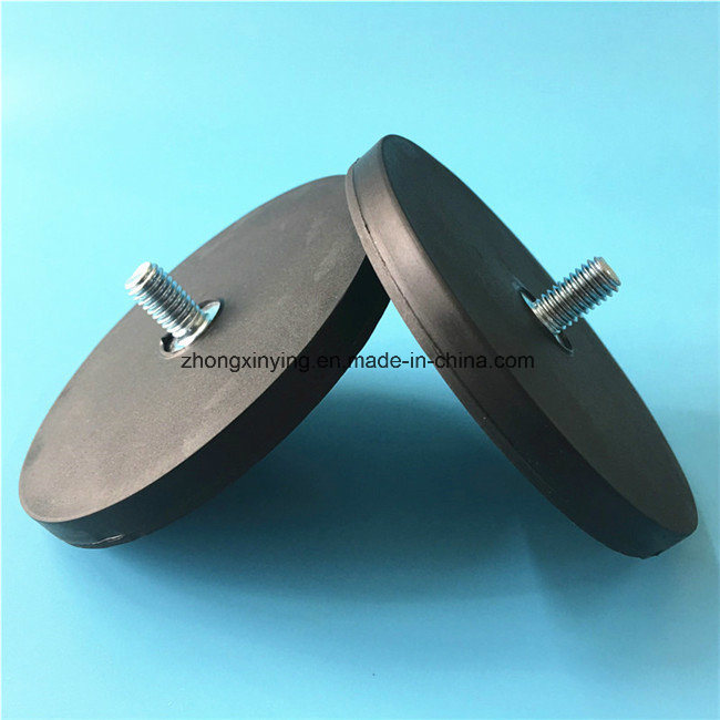 Rubber Holding Pot Magnet Car Magnet Holder with External Thread