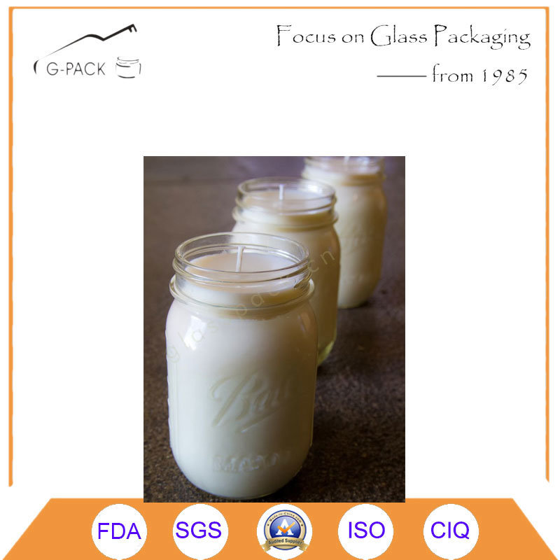 China Factory Whole Sale Glass Mason Jar Candles, Candle Holders