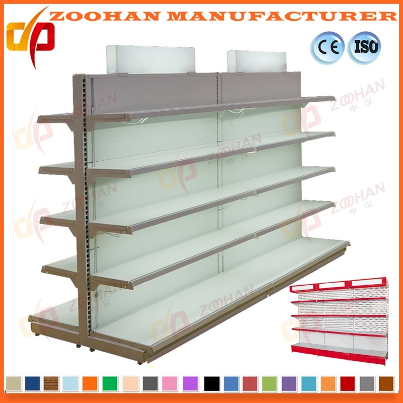 Double Sided Store Rack Supermarket Display Shelving Wall Shelf (Zhs12)