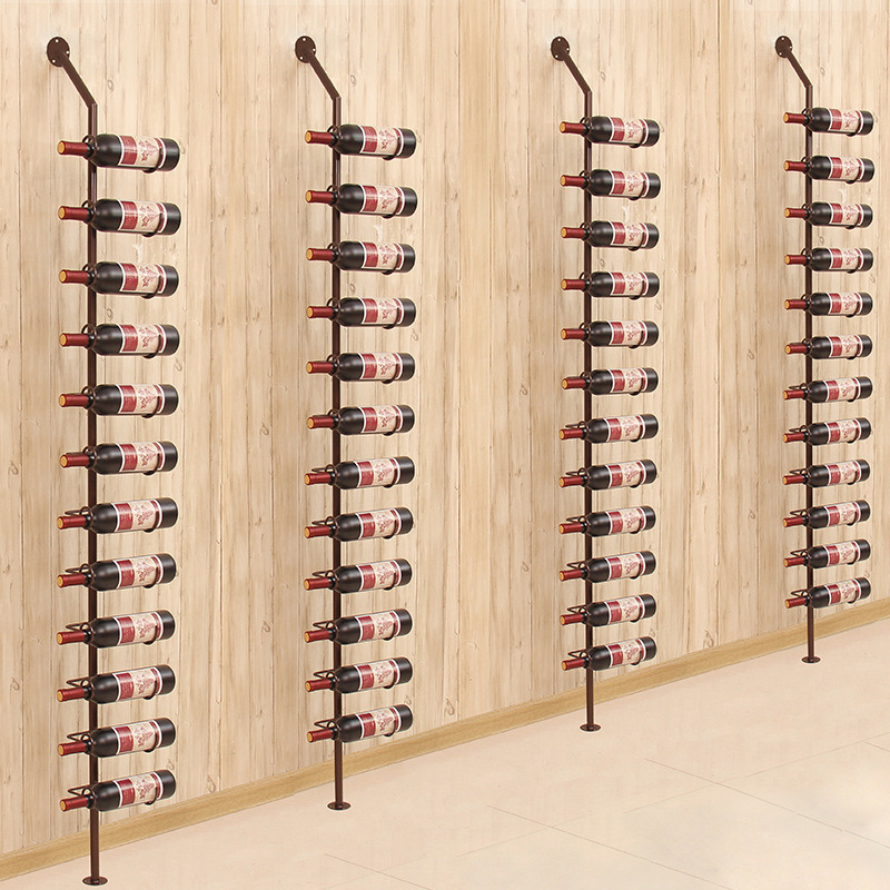 European Wrought Iron Wall Wine Rack Wine Bottle Racks