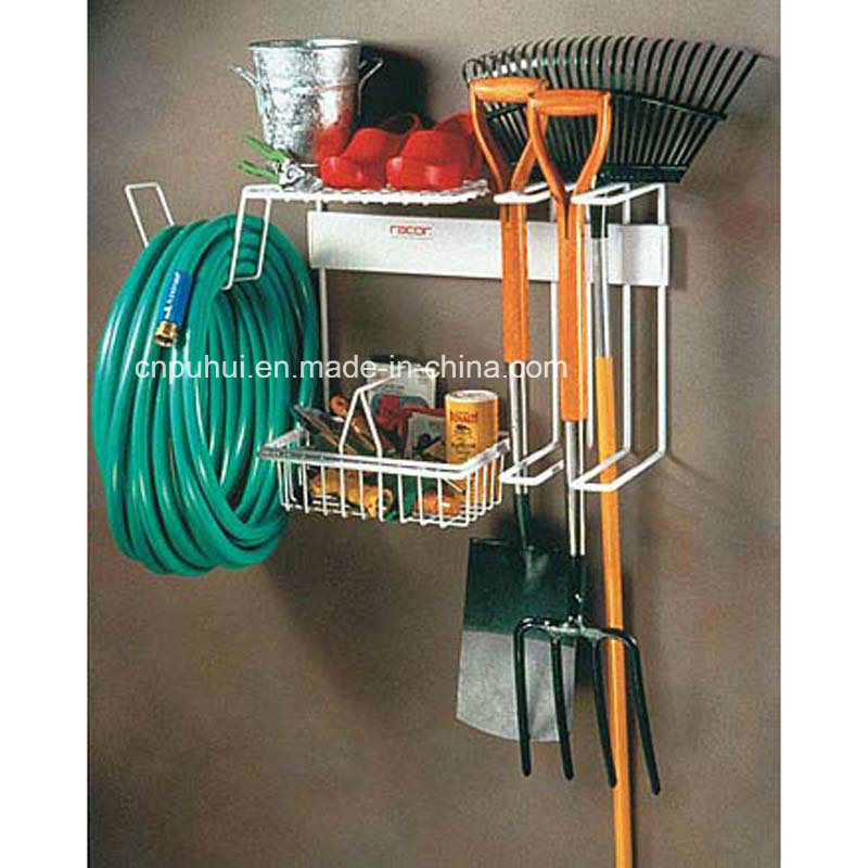 Wall Mounted Garden Tools Organizer Rack (LJ9028)