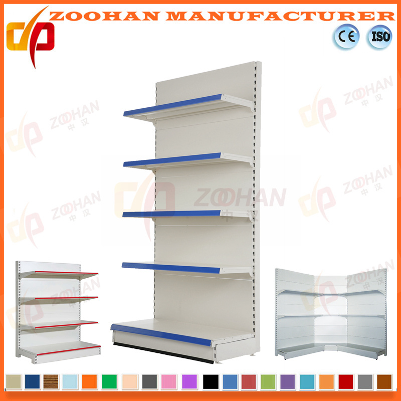 Manufactured Single Sided Customized Steel Supermarket Wall Shelving (Zhs589)