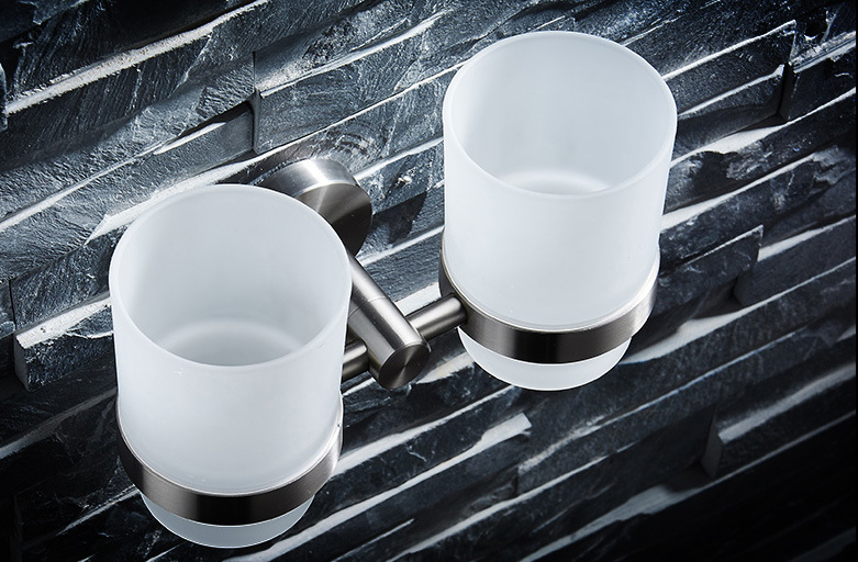 Stainless Steel Double Tumbler Holder Bathroom Accessories