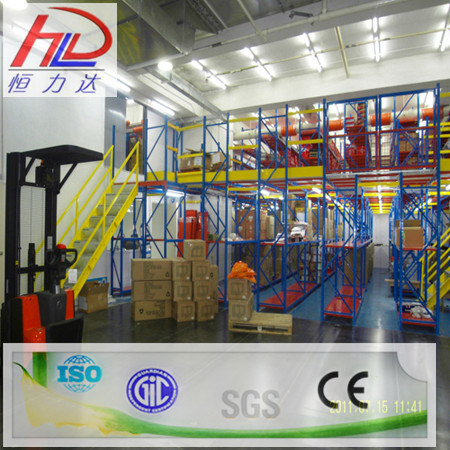 Warehose Rack Adjustable Metal Mezzanine Floor Racking