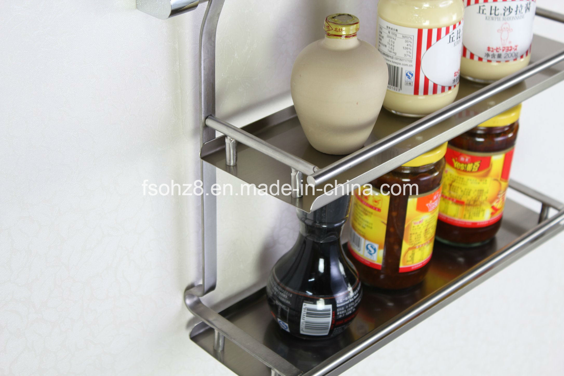 2017 Foshan Factory Fashion Kitchen Double Spice Rack (612)